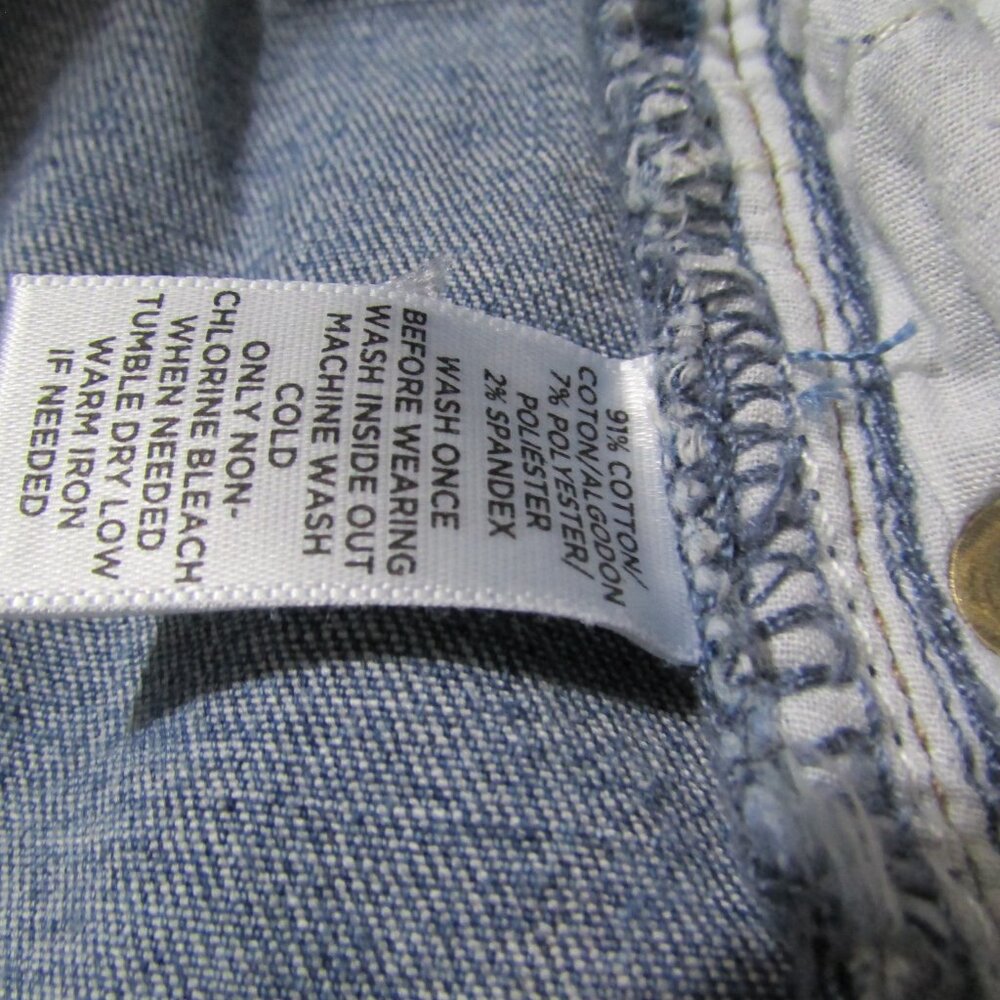 Ann Taylor Cut Off Jean Shorts Stretch Medium Blue - Picture 9 of 10